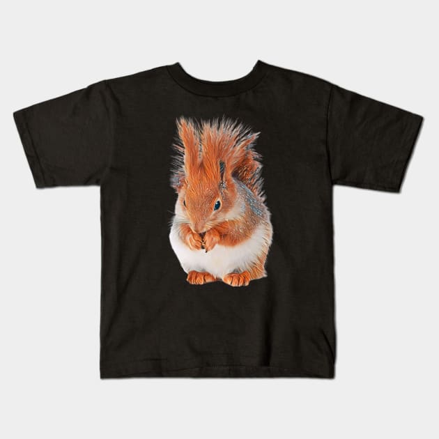 Squirrel - Woodland Themed Kids Room, Funny Gifts For Forester, Cute Animals Kids T-Shirt by Shirtsmania